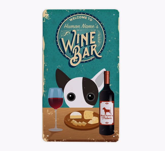 Wine Bar: Personalised {breedFullName} Metal Sign